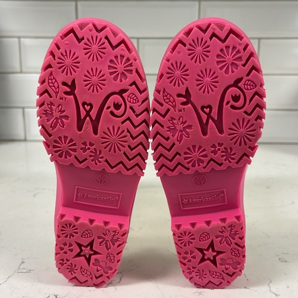 American Girl WellieWishers Peek-a-Boo Wellies for Girls Size 12/13 - Picture 4 of 15